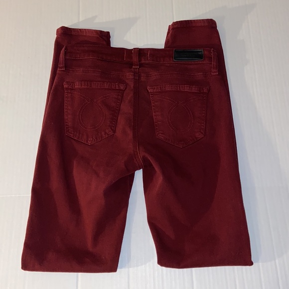 Big Star Maddie Skinny Size 26 R Denim Red Jeans - Picture 6 of 13